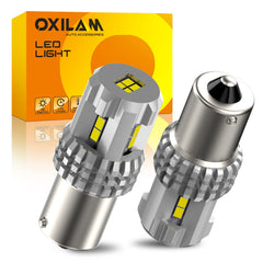 OXILAM 1156 LED bulbs for backup light provide bright, wide illumination.