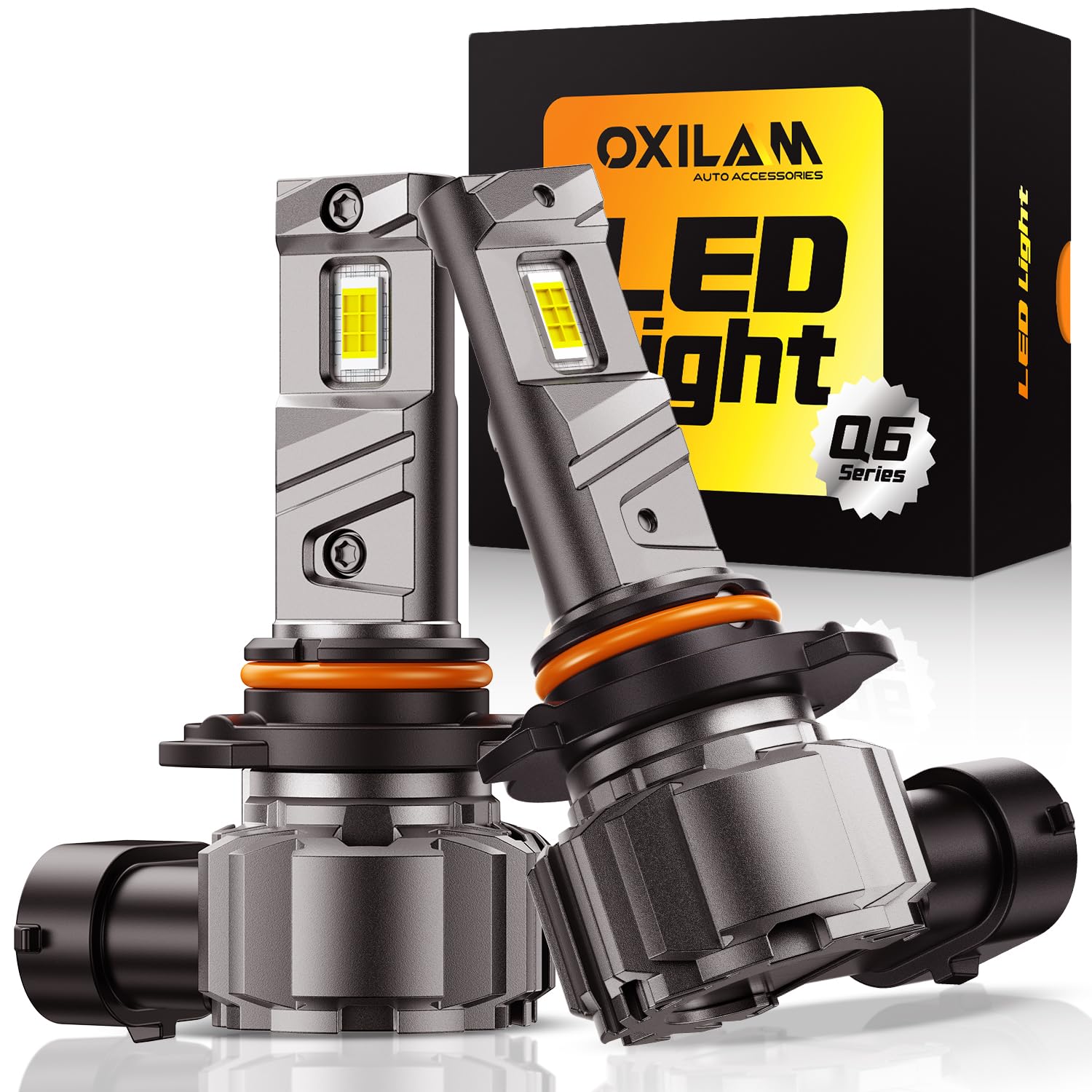 OXILAM 9005 HB3 fog LED bulb shows glare-free beam for safer night driving.