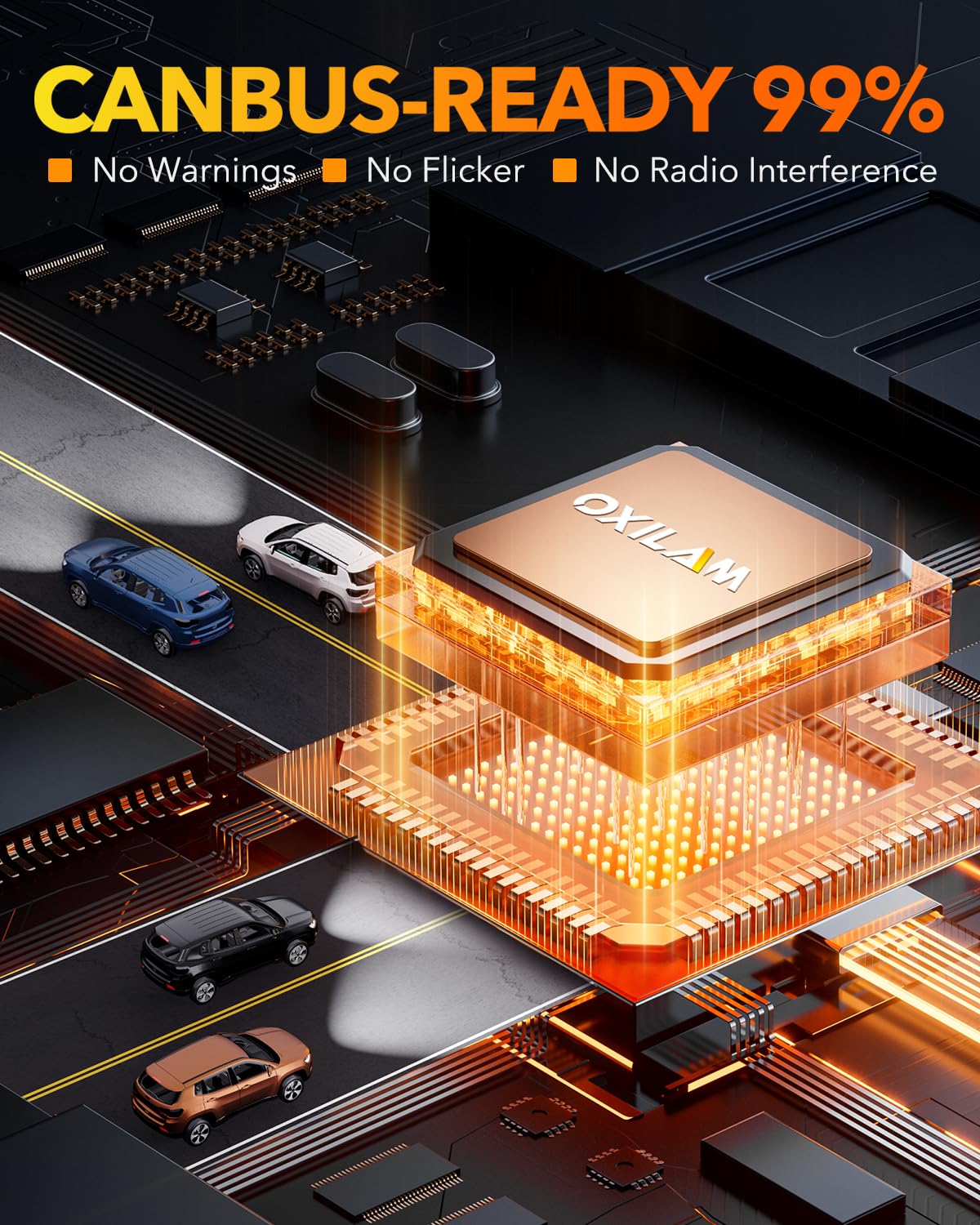OXILAM aluminum body with thermal control for consistent performance.