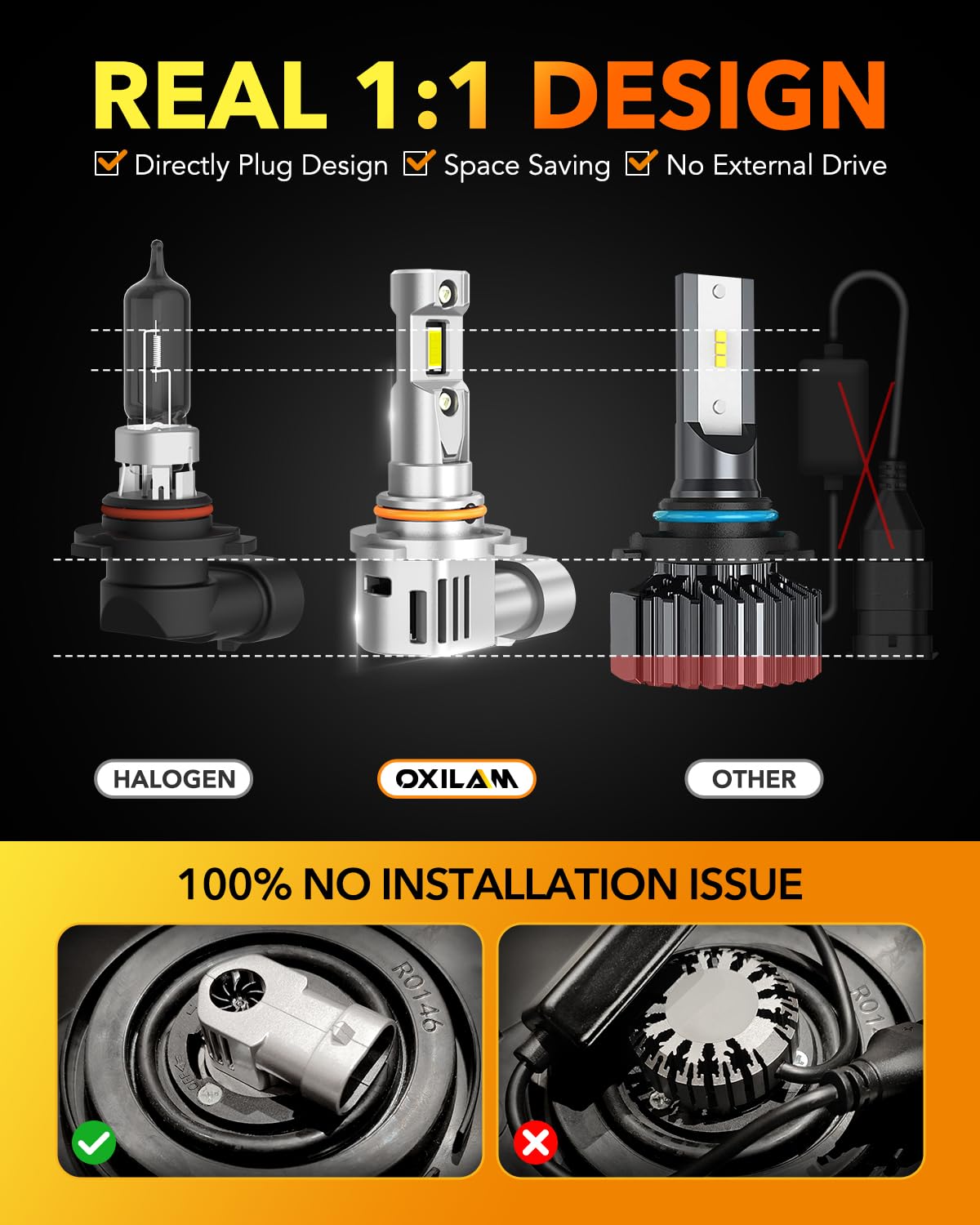 OXILAM CANBUS-ready bulbs reduce flicker and compatibility issues.