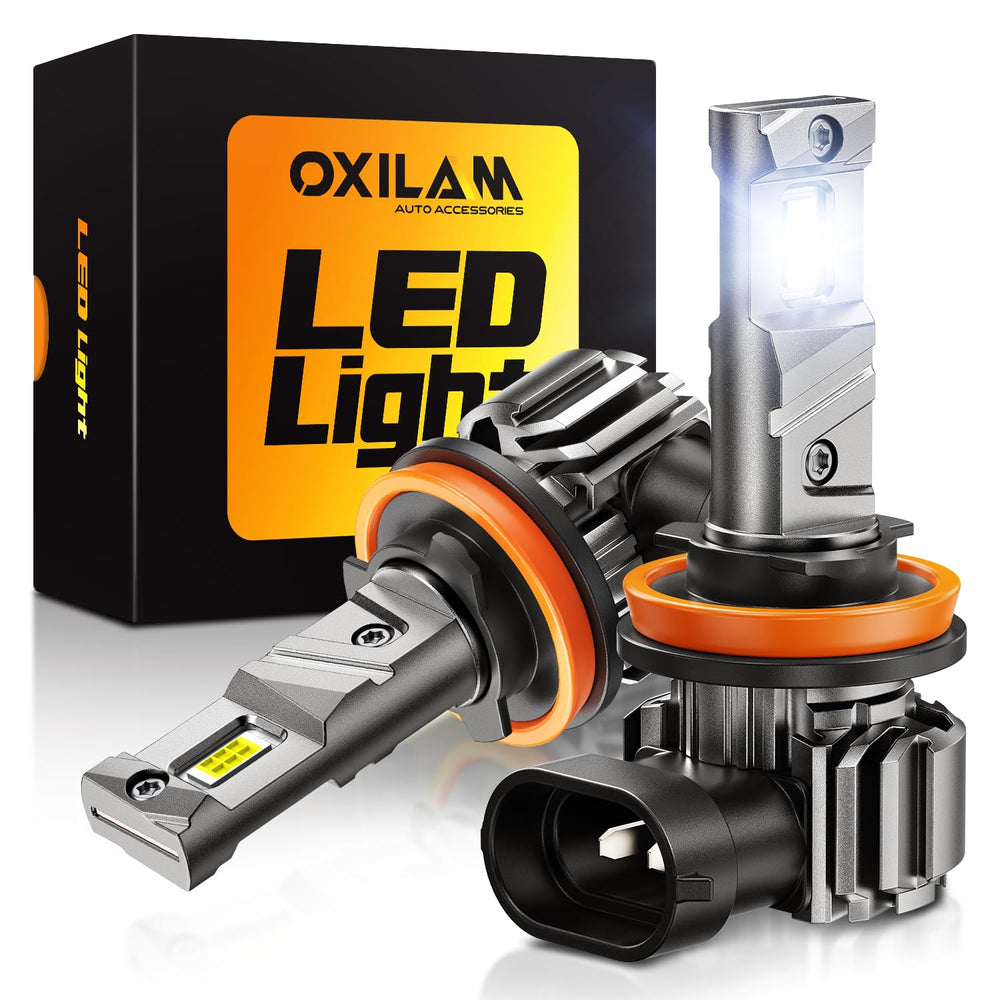 OXILAM H11/H9 LED bulbs deliver 36000 lumens for enhanced night visibility.
