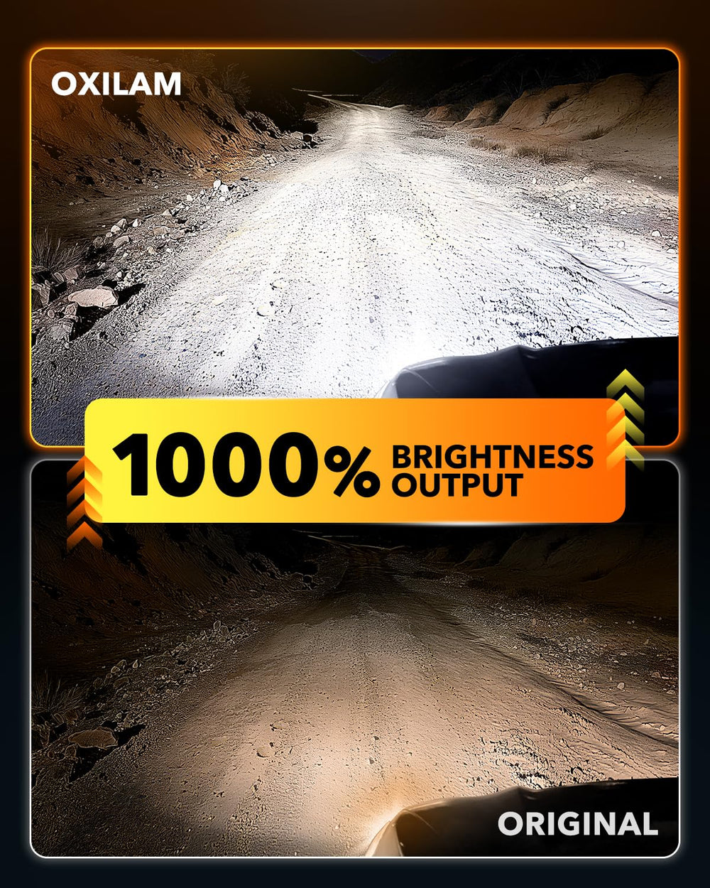 OXILAM H13 LED bulbs installation-friendly plug-and-play setup for a quick vehicle upgrade.