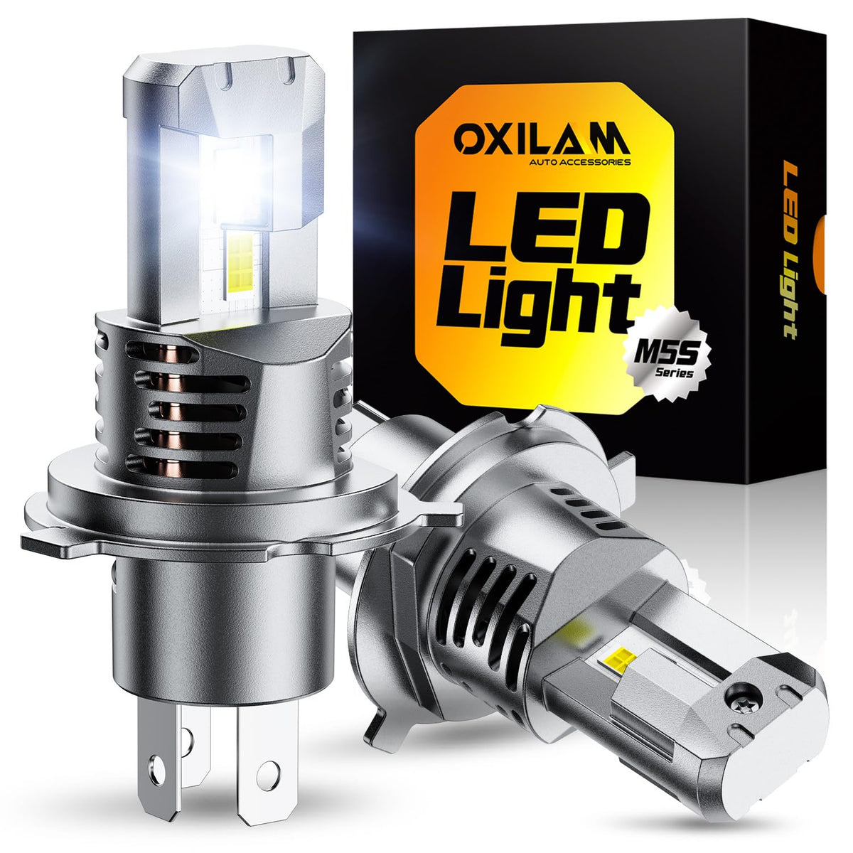 OXILAM H4 LED bulbs deliver ultra-bright light for safer night driving.