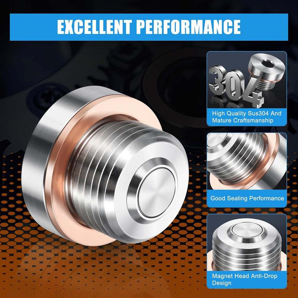 OxyGenie red copper crush washers close-up for leak-free seal