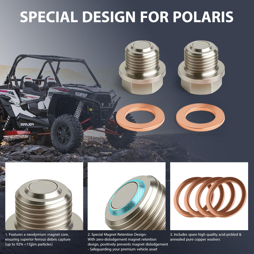 OxyGenie rear transmission oil fill plug ready for rugged use
