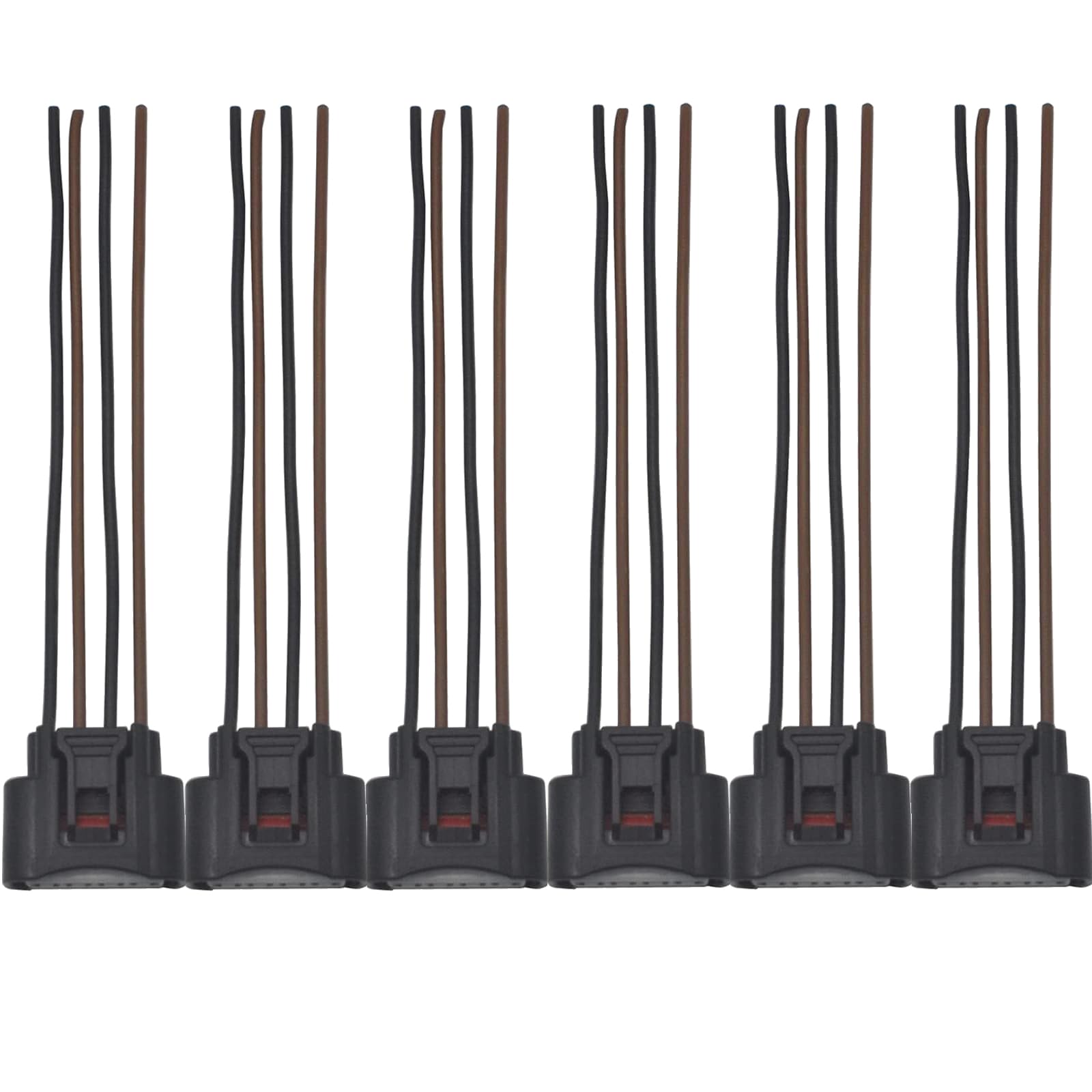 OYEAUTO ignition coil connector 6-pack front view, compatible with Toyota and Lexus V6 engines.