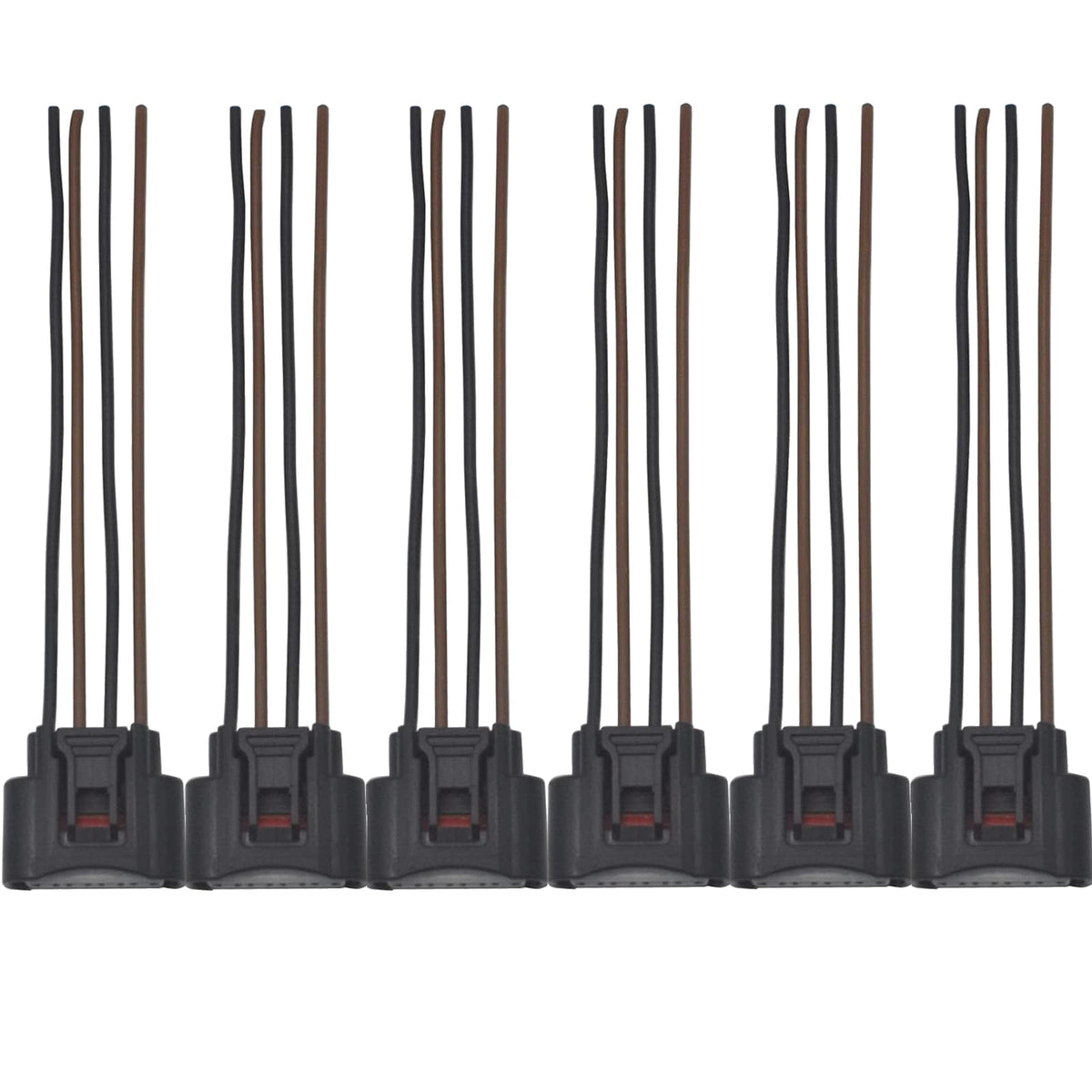 OYEAUTO ignition coil connector 6-pack front view, compatible with Toyota and Lexus V6 engines.