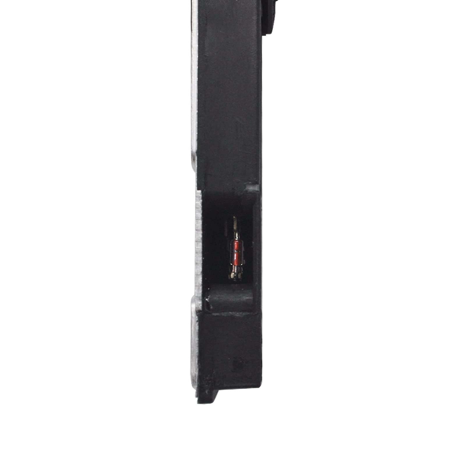 OYEAUTO MAF sensor compatibility-label shows broad vehicle coverage and fit verification.