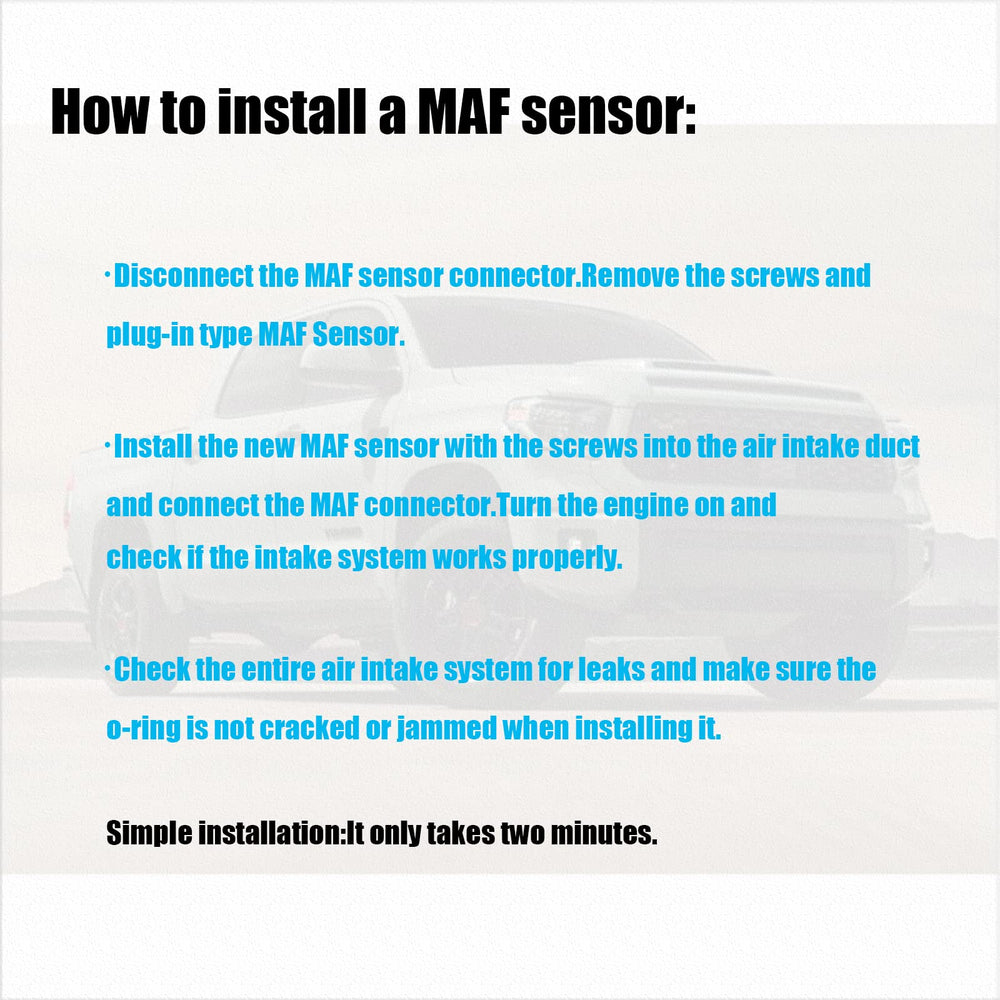 OYEAUTO MAF sensor packaging ready for installation.