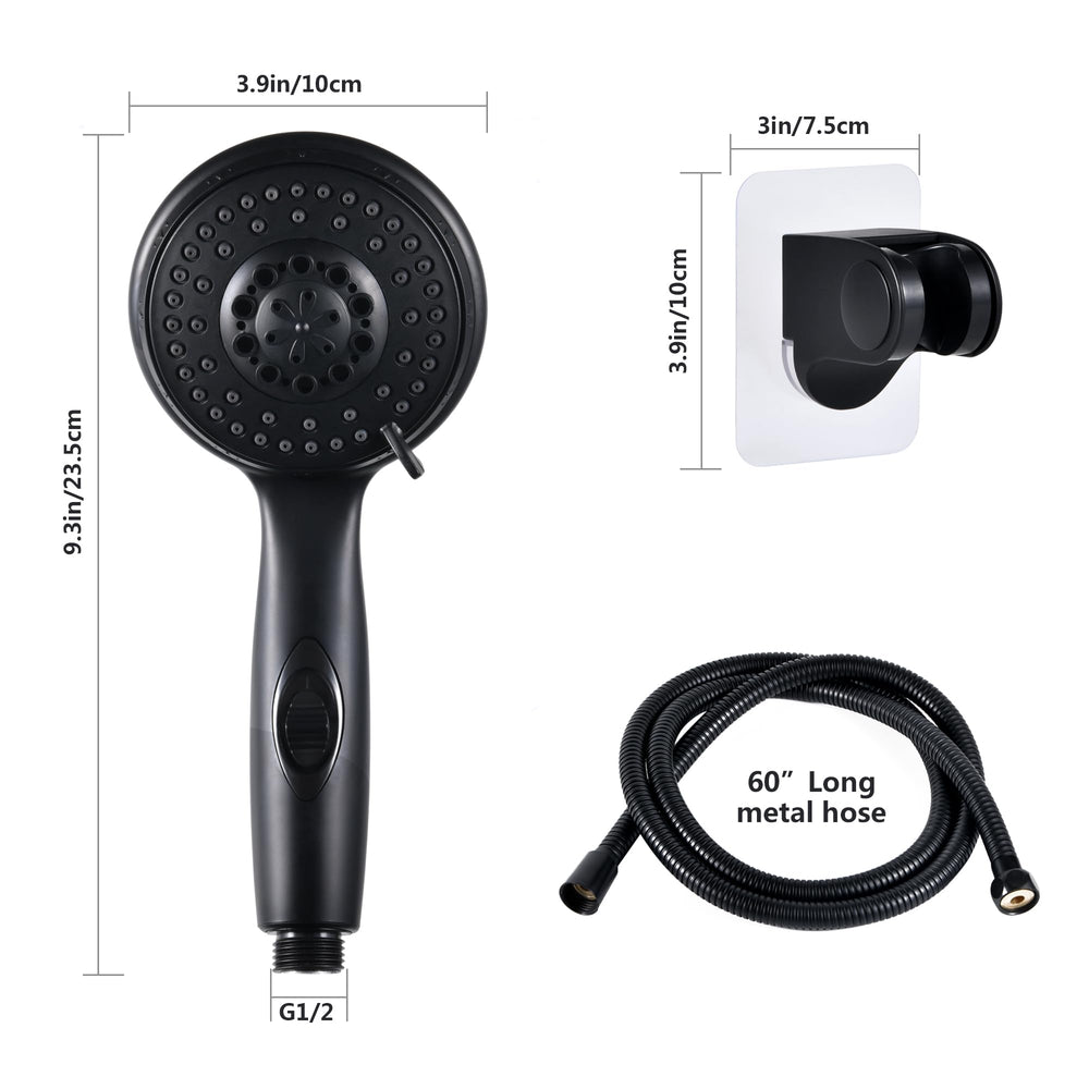 OYMOV ABS plastic shower head is lightweight