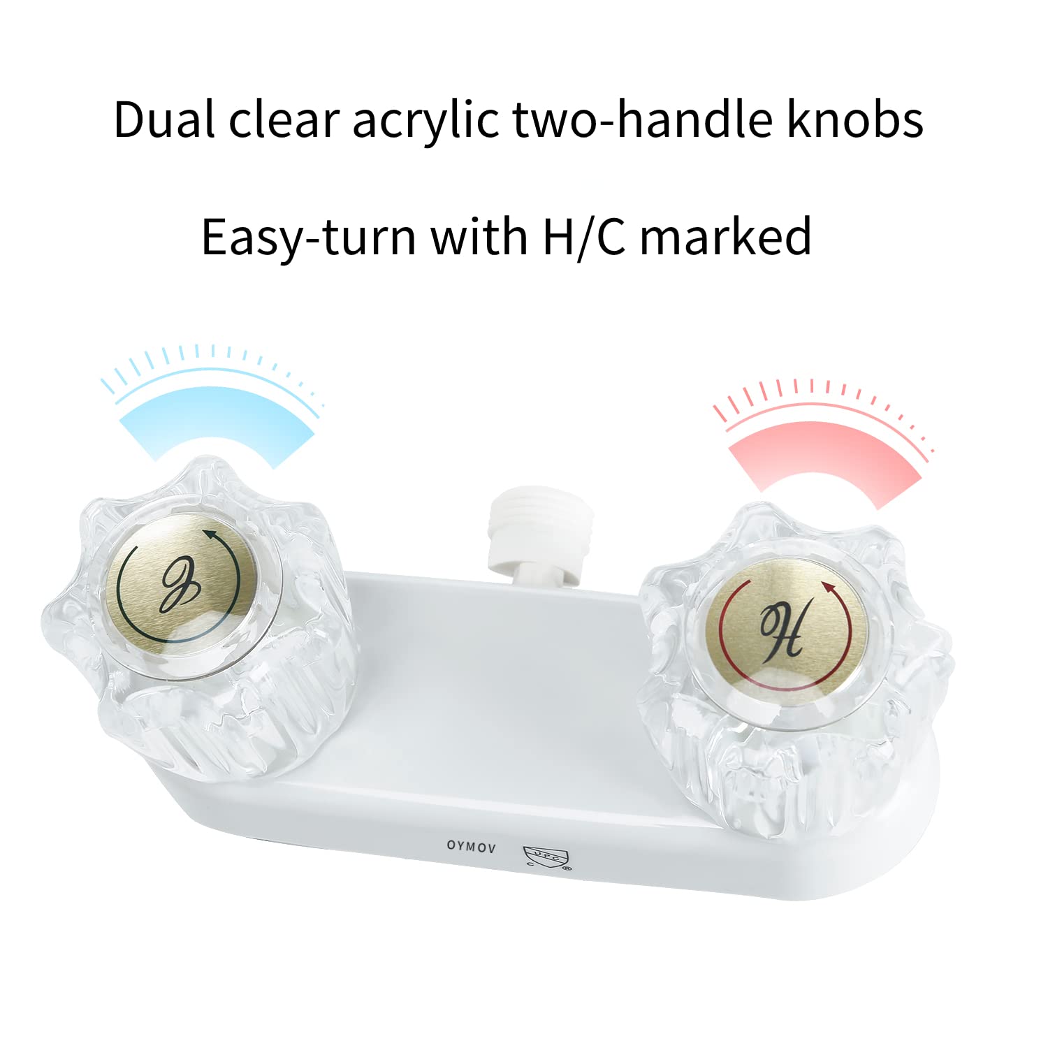 OYMOV RV handheld shower head with on/off feature for water efficiency