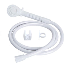 OYMOV RV shower head with pause function for water-efficient outdoor showers.