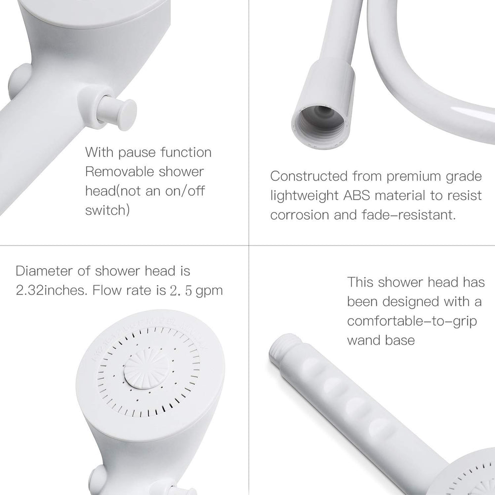 OYMOV lightweight handheld RV shower head with comfortable grip and smooth water flow.