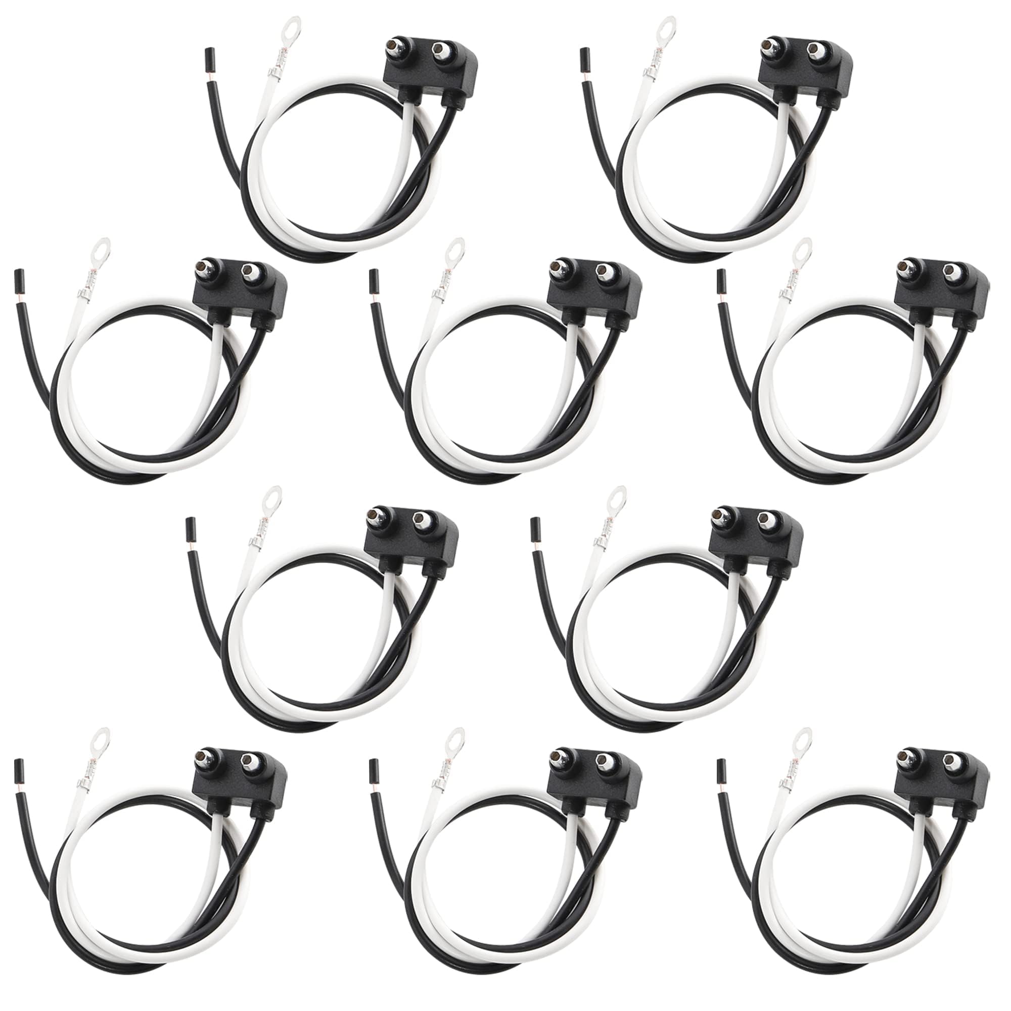 Oyviny 2-wire trailer pigtail with right-angle PL-10 plug for easy mounting.