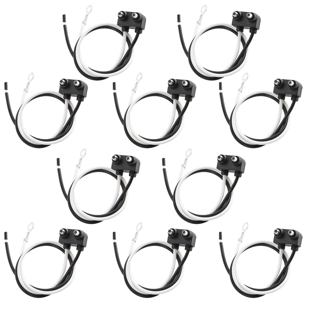 Oyviny 2-wire trailer pigtail with right-angle PL-10 plug for easy mounting.