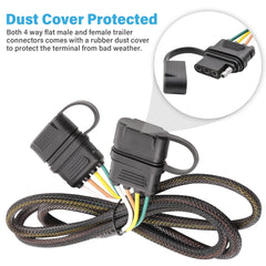 Oyviny 16AWG copper wires ensure strong conductivity for trailer lighting.