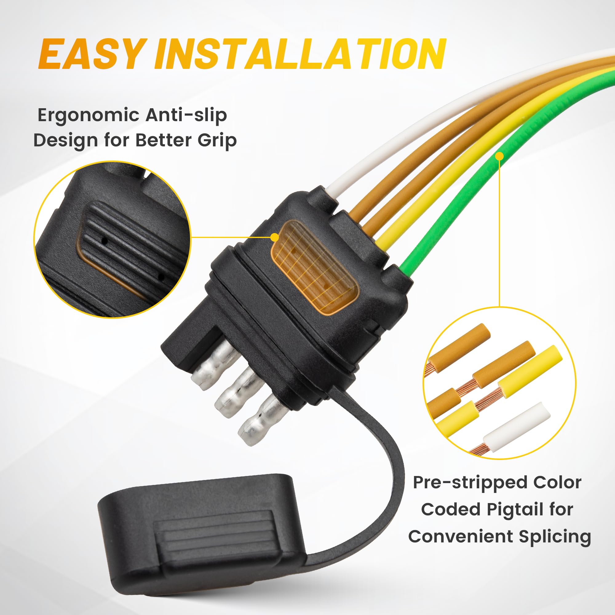 Oyviny 16awg pure copper wires provide strong conductivity for dependable signals