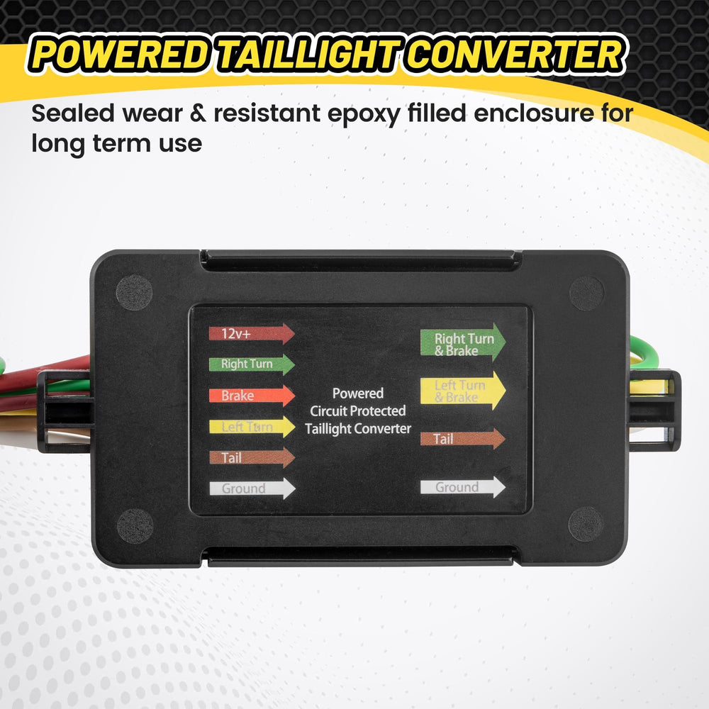 Oyviny 4-pin flat connector fits standard trailer plugs reliably.
