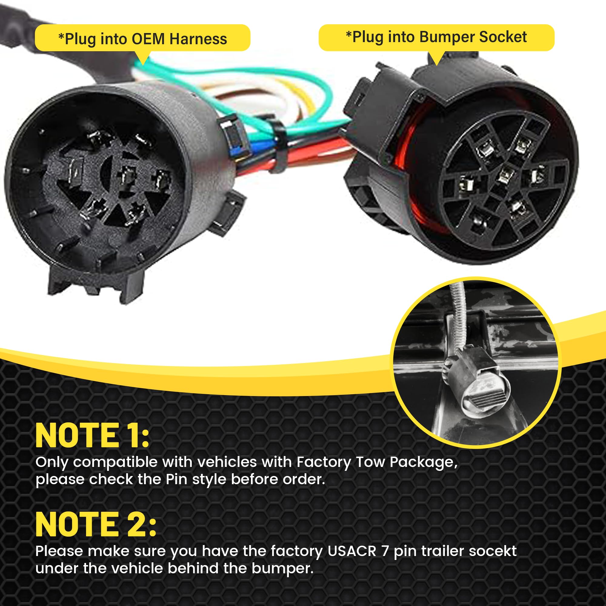 Oyviny 4-pin trailer wiring adapter for versatile towing.