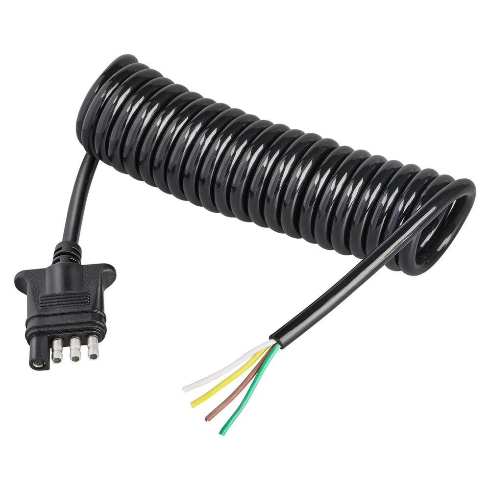 Oyviny 4-way flat harness with coiled cable for easy storage and quick connections.