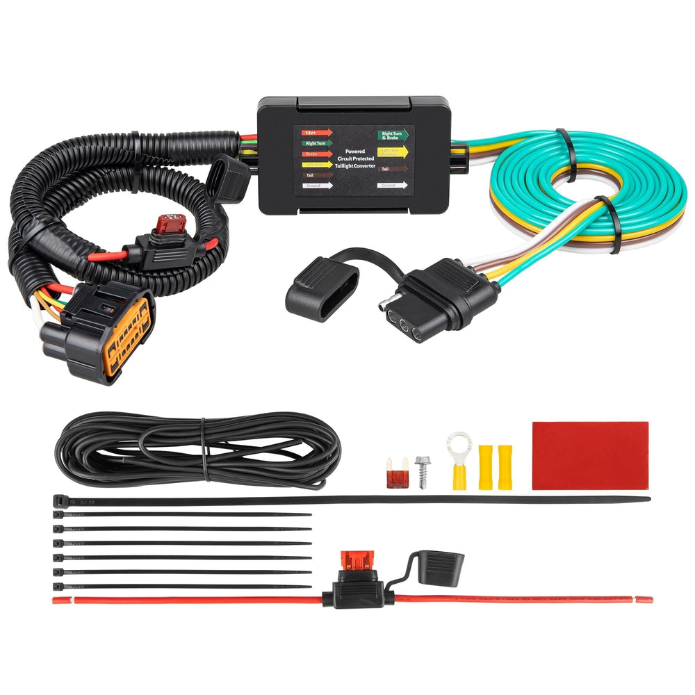 Oyviny 4-Way Wiring Harness installed for reliable trailer signals.