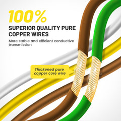 Color-coded wires on Oyviny 4Way 5Wire connect for brake, turn, taillights