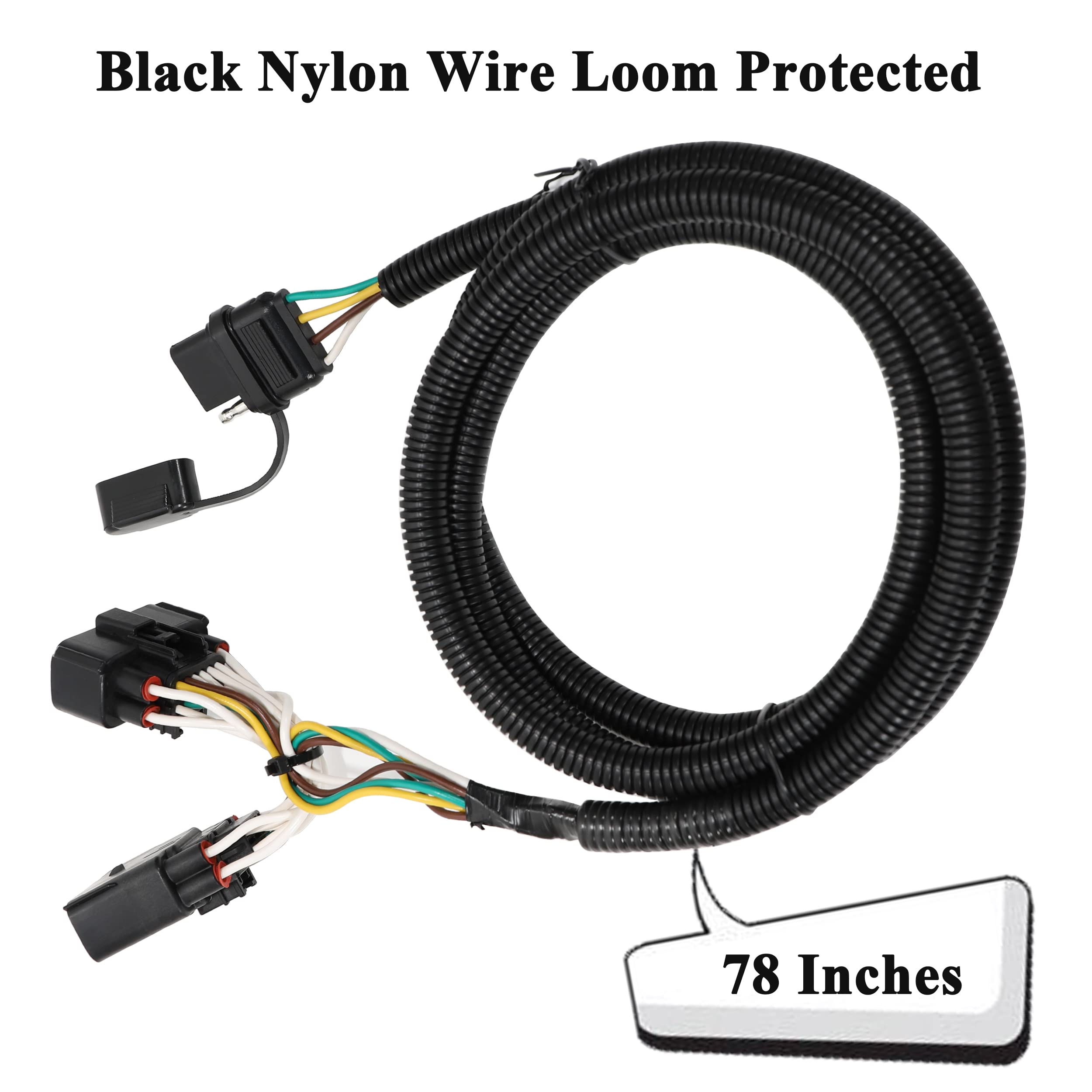Oyviny 78 inch wiring length offers flexible routing for towing.
