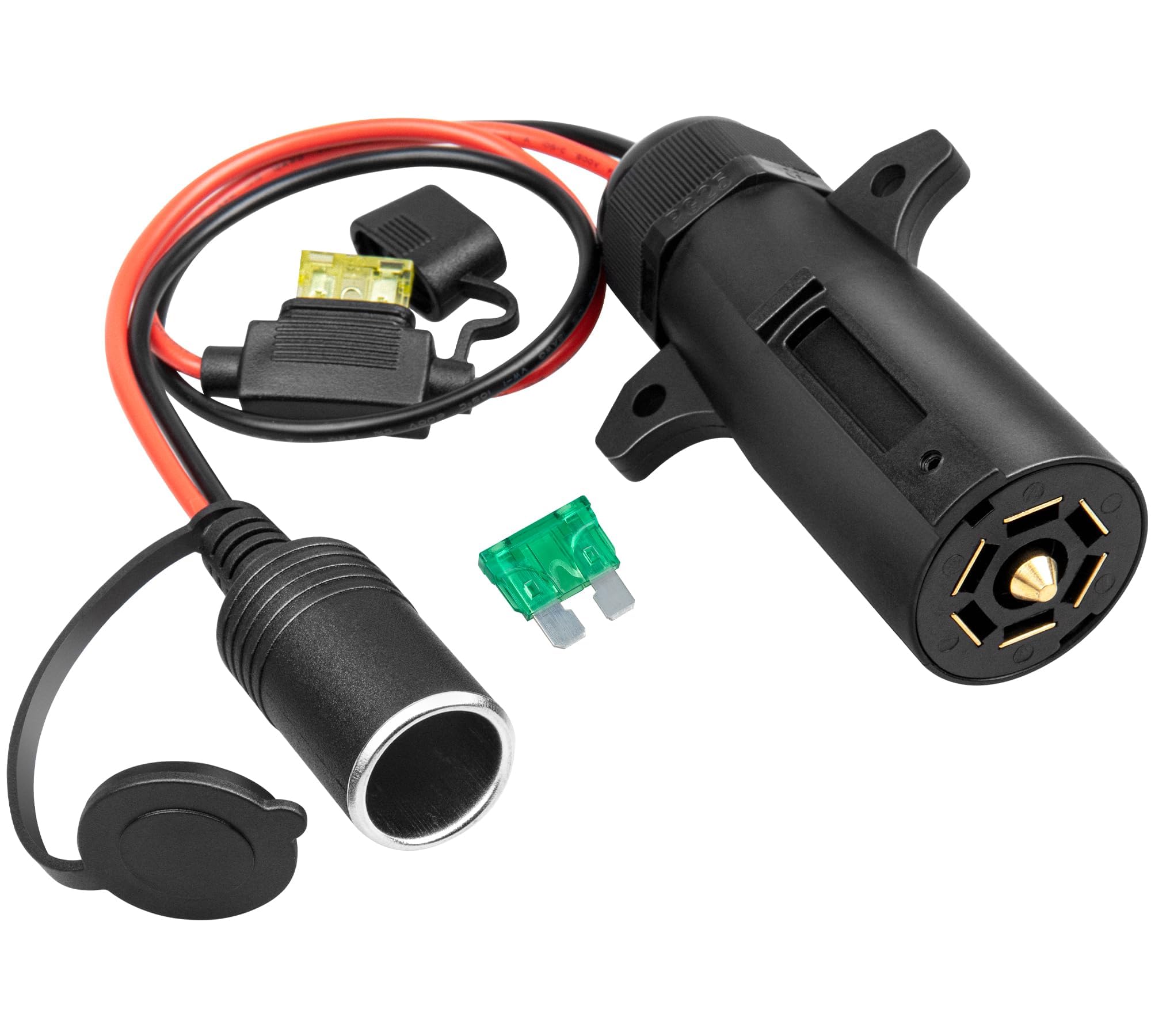 Oyviny seven-pin to cigarette lighter adaptor with IP68 waterproof design for rugged outdoor power