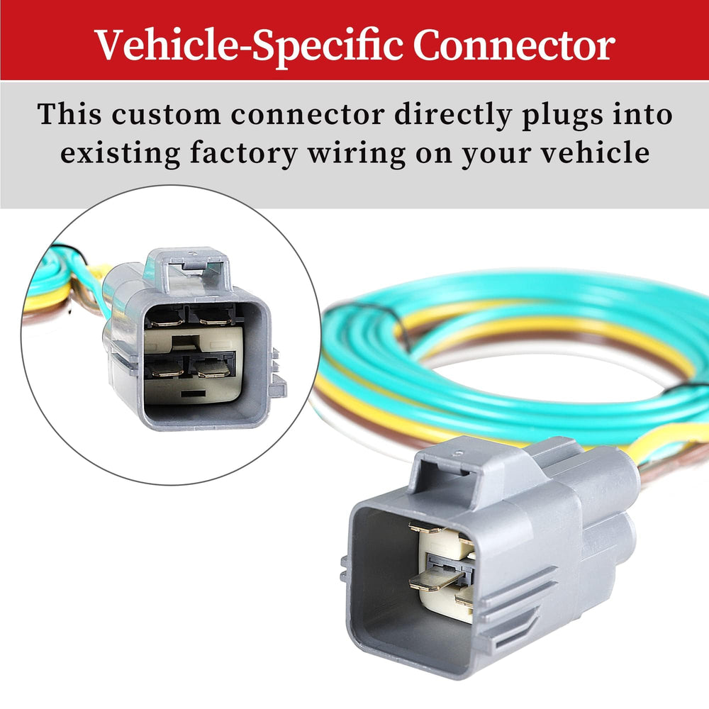 Oyviny Acadia installation close-up showing OEM tow-harness compatibility