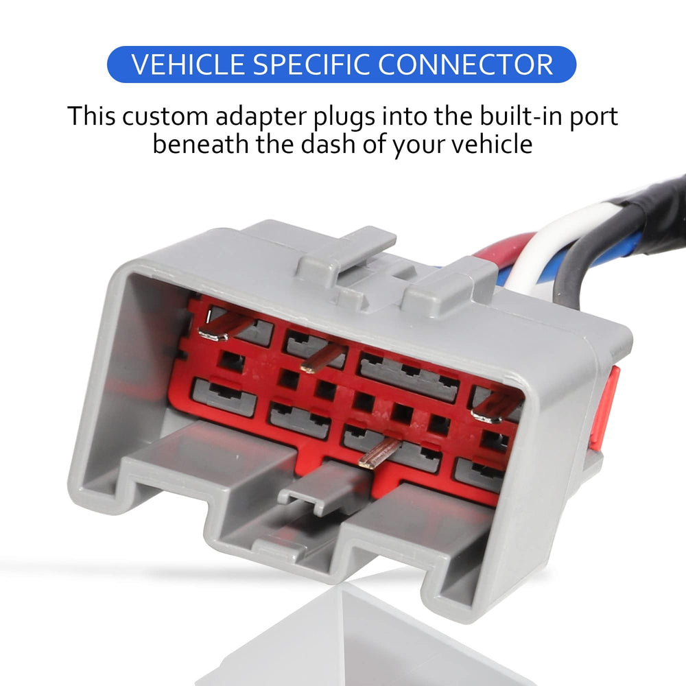 Oyviny brake control wiring adapter for Ford F-250 harness for trailer braking.