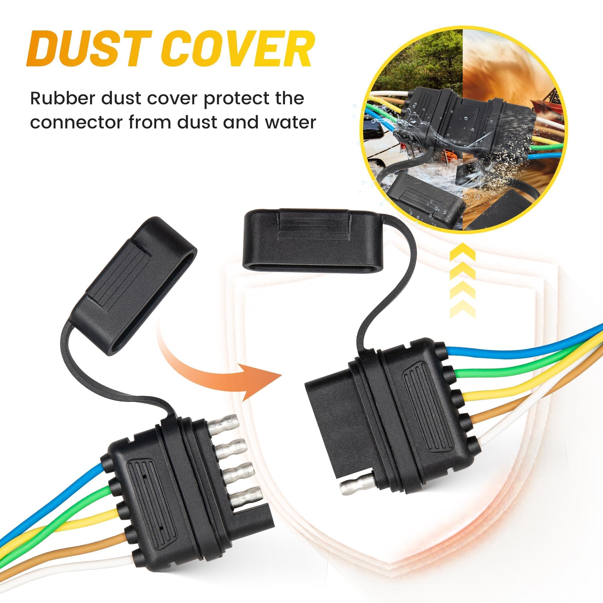 Oyviny color-coded 18 AWG wires simplify wiring and reduce installation errors.