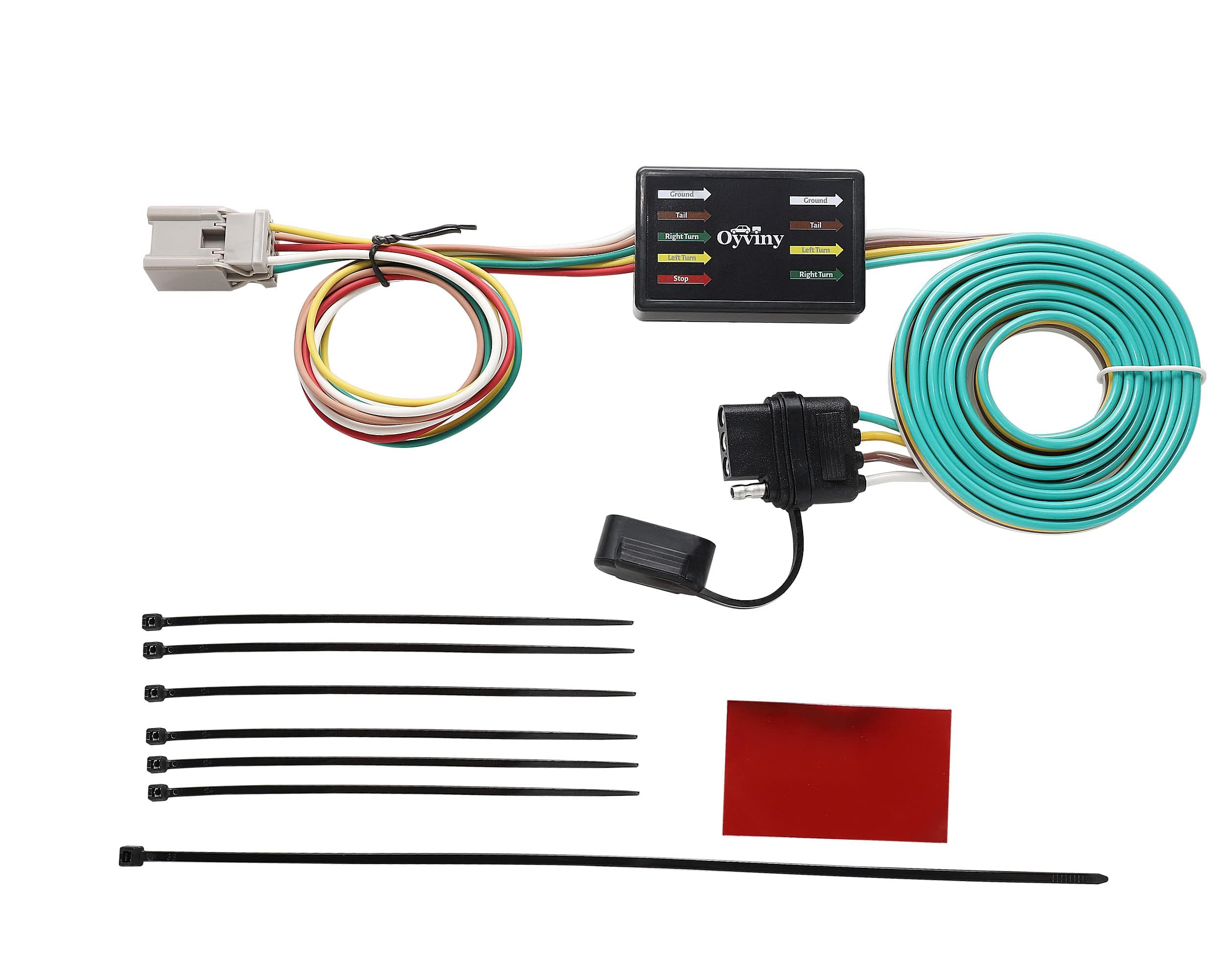 Oyviny custom 4-way trailer harness back connector for reliable signal transmission