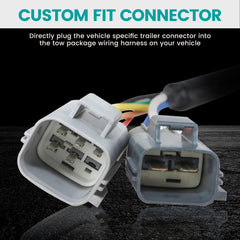 Oyviny Ford tow-package compatible wiring simplifies OEM installation with no cutting.