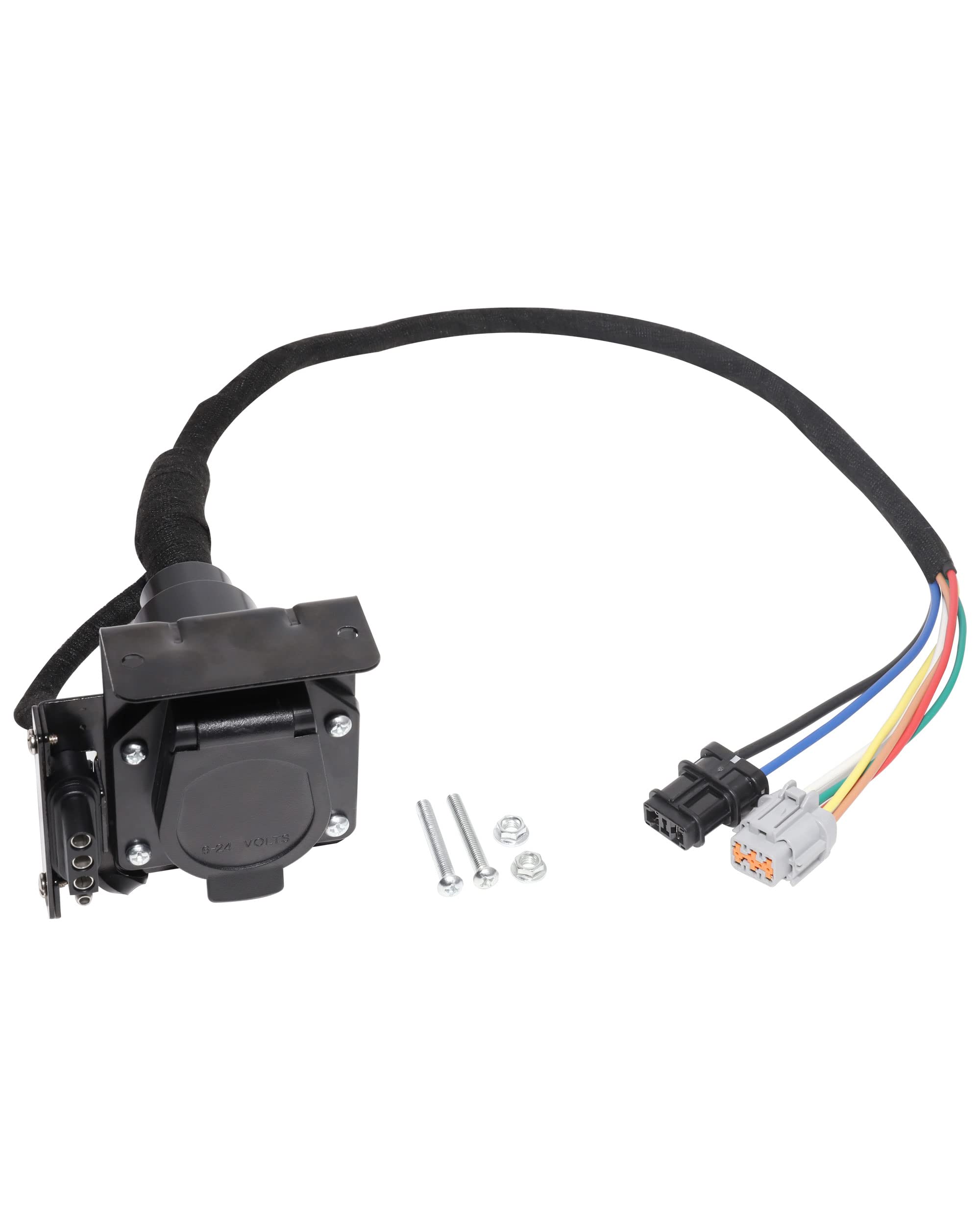 Oyviny Frontier 4-7 pin harness ready for simple plug-and-play installation.