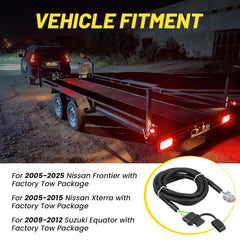 Oyviny four-pin harness works with Frontier, Xterra and Equator for proper signals.