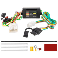 Oyviny Highlander wiring harness installation shows easy plug-and-play setup.