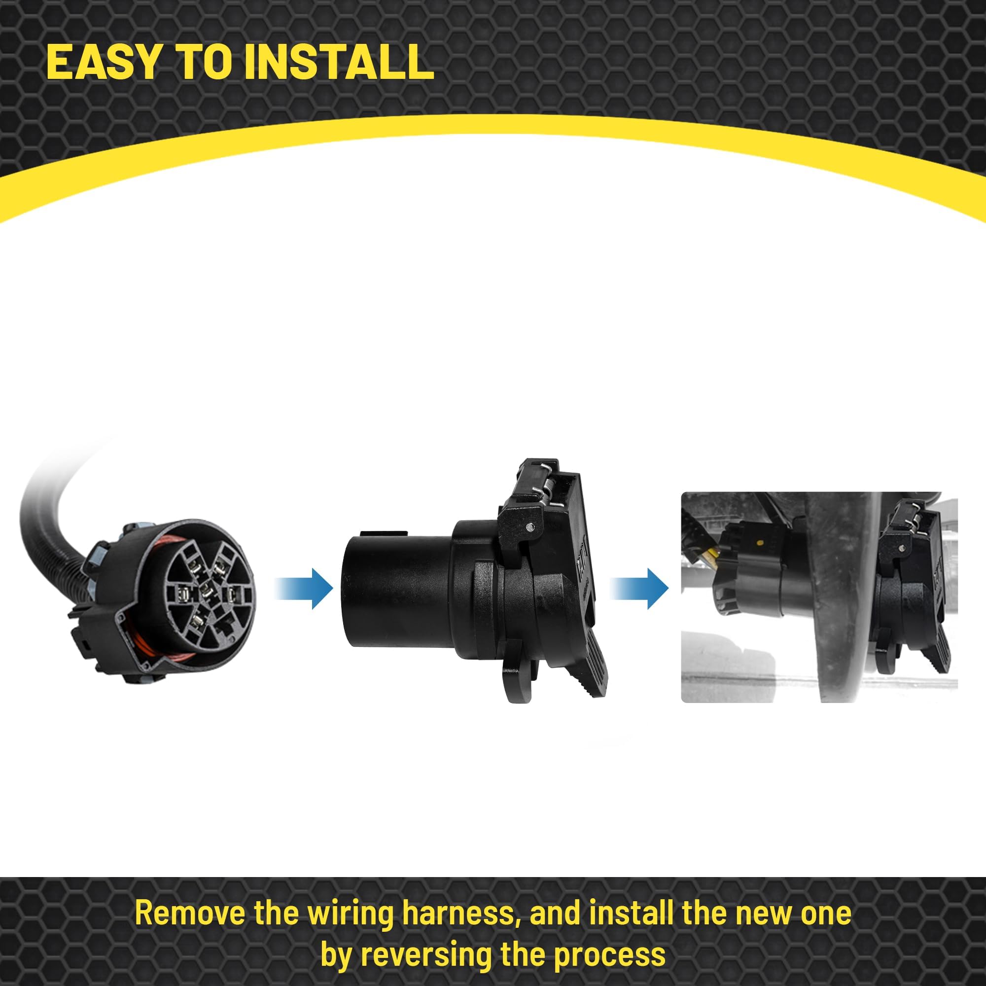 Oyviny installation on Chevy or GMC with factory tow package.