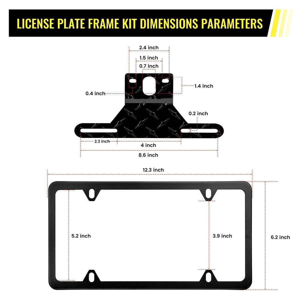 Oyviny license plate light holder bracket secures trailer lights for reliable signaling.