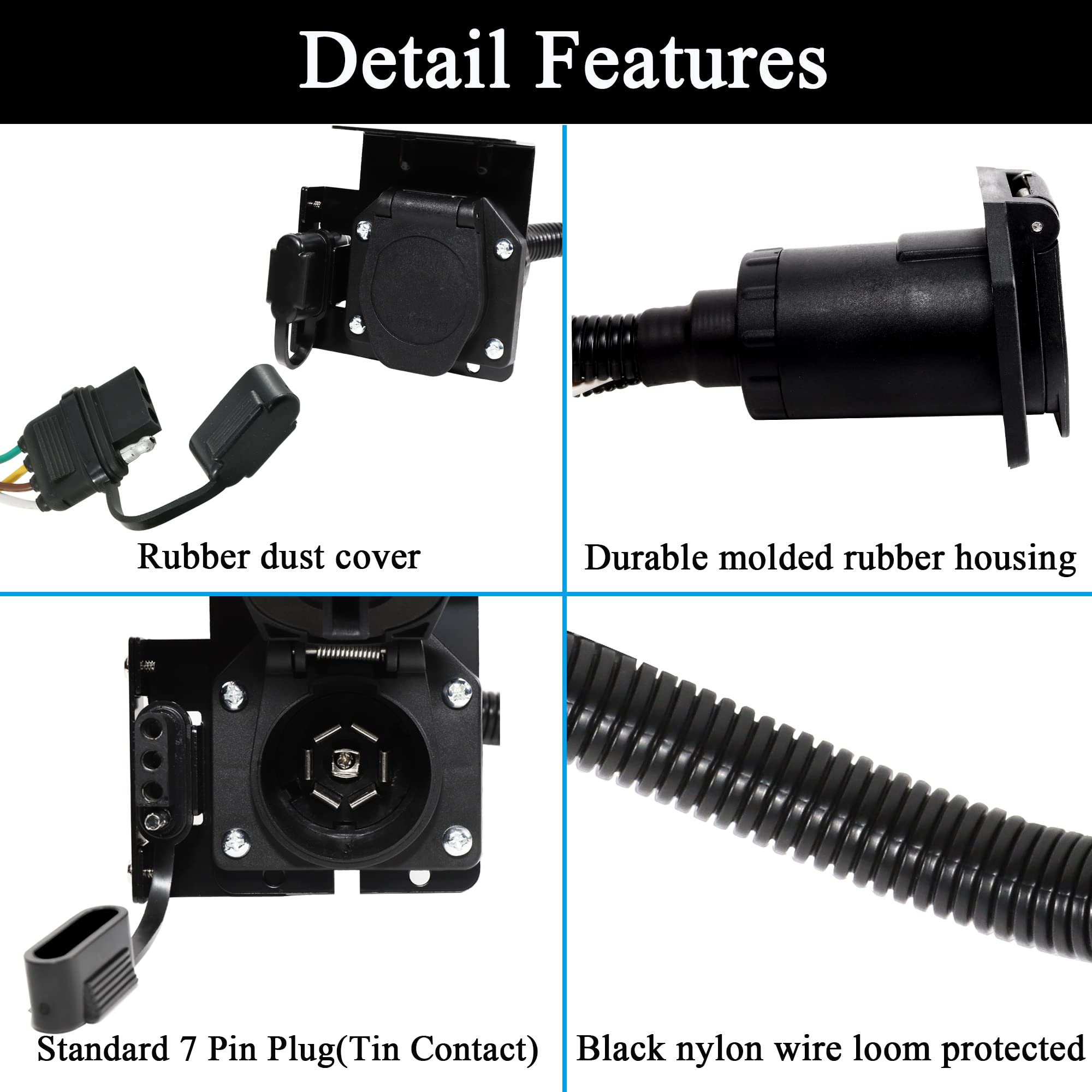 Oyviny mounting bracket shown for secure trailer wiring installation.