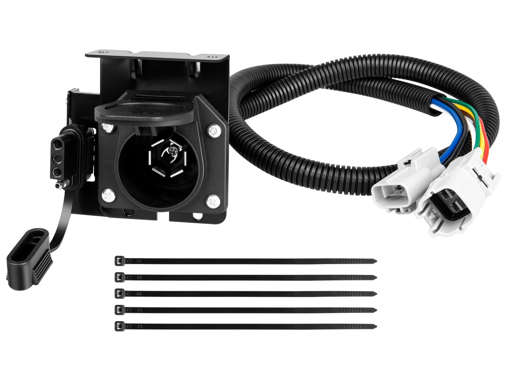 Oyviny Multi-Tow adapter installed on a Toyota Tundra with dual outputs for versatile towing