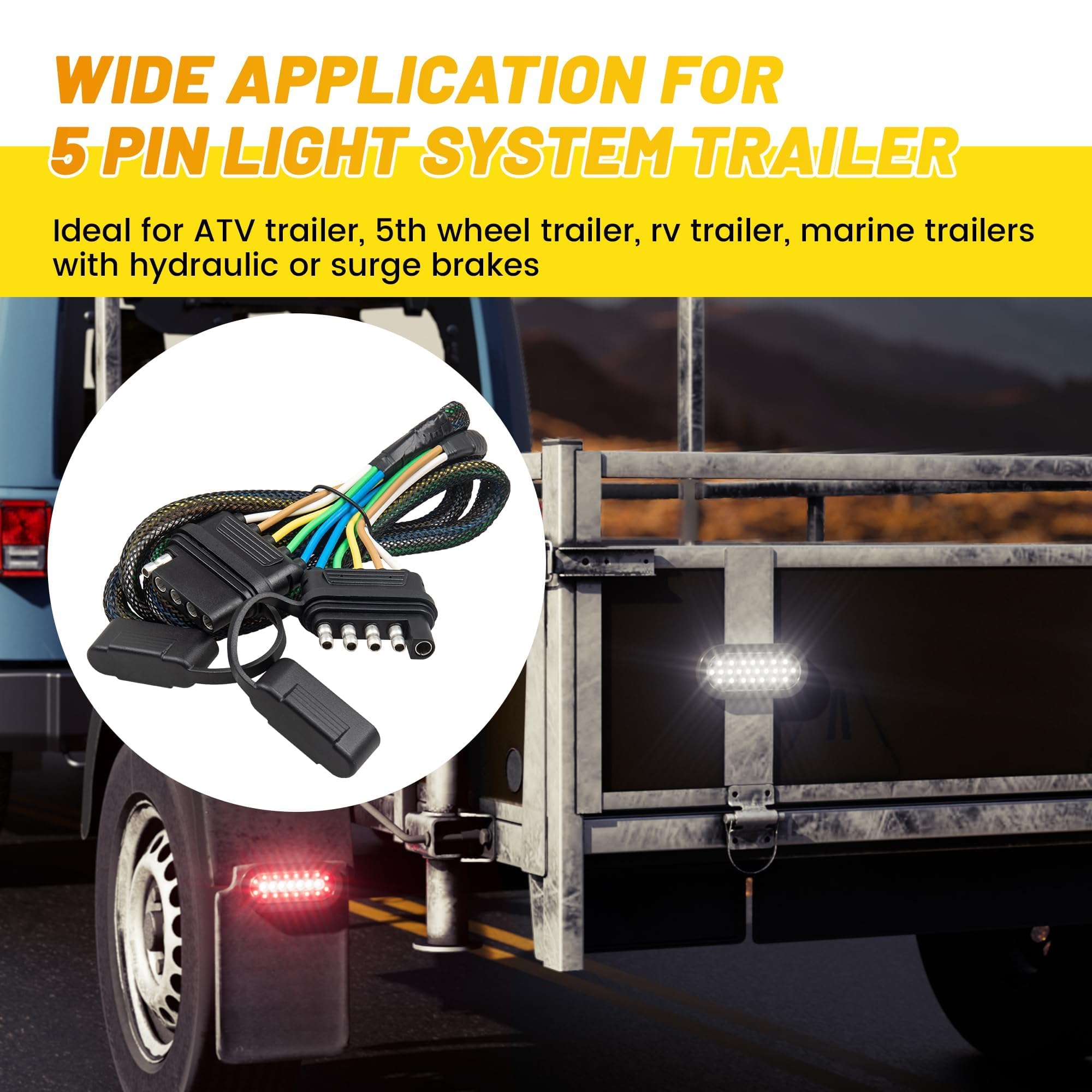 Oyviny 48-inch lead offers flexible routing and plug-and-play installation.