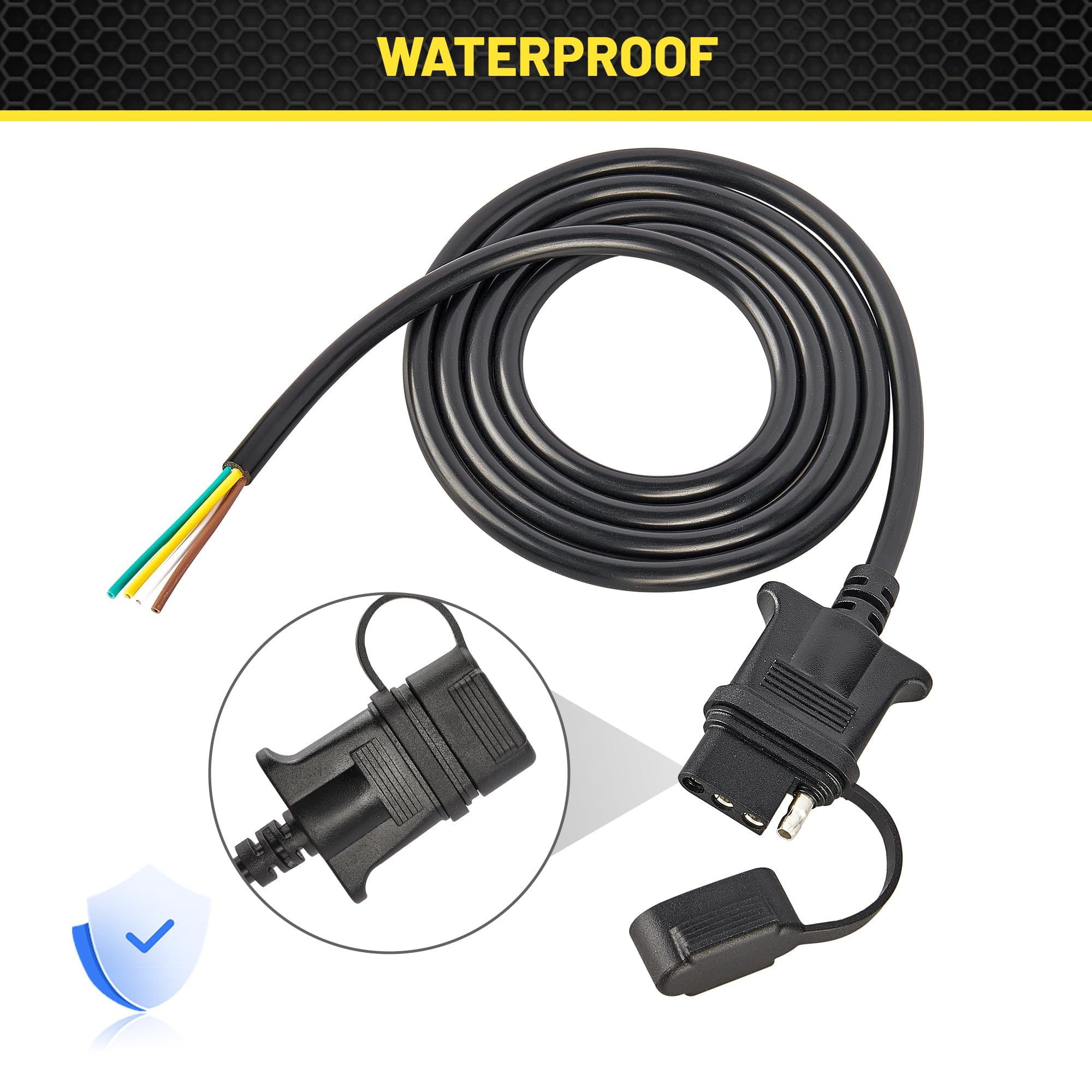 OyViny pure copper 18 AWG wires ensure reliable trailer conductors.