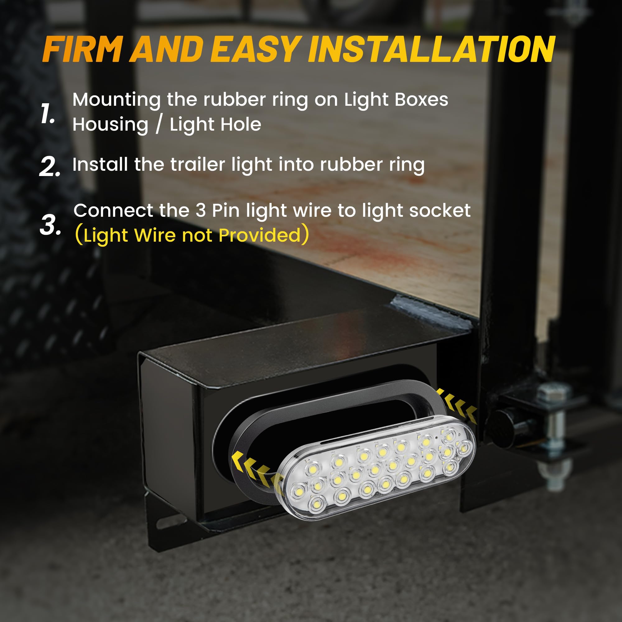 Oyviny 3-wire plug enables quick, plug-and-play trailer installations.