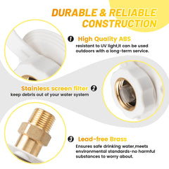 Oyviny RV city water inlet rubber dust cap protects water supply.