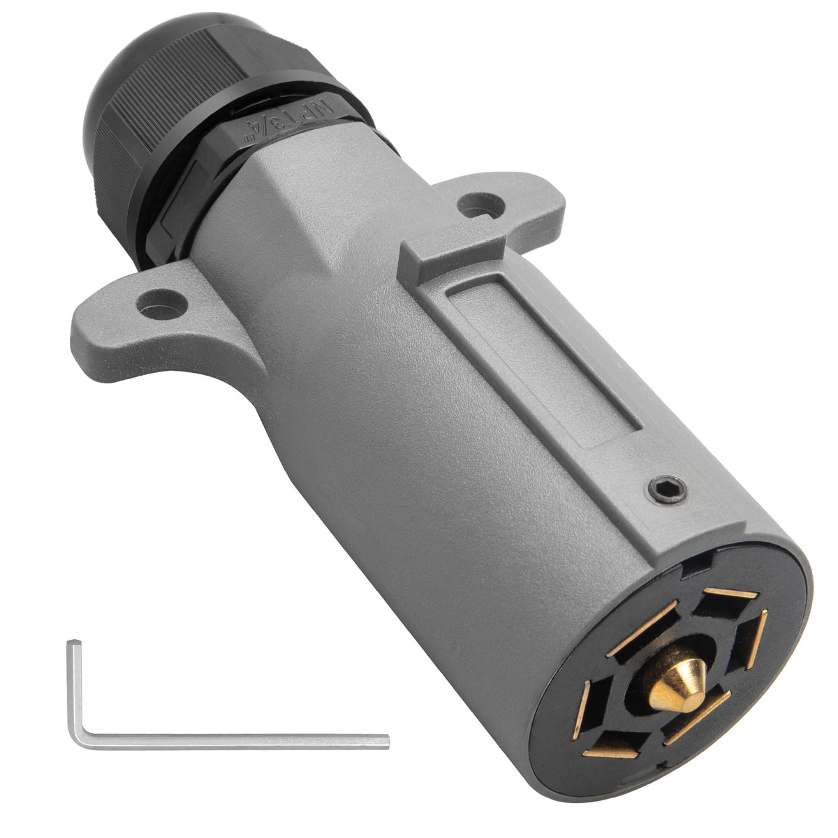 Oyviny RV 7-pin plug IP68 seal for moisture protection.