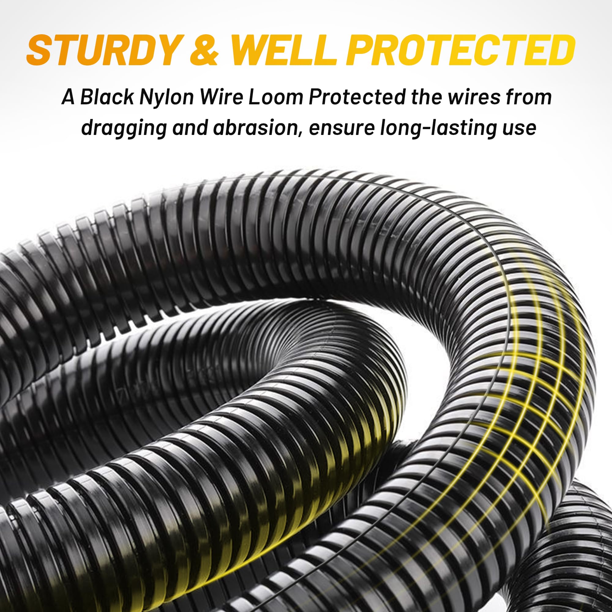 Oyviny 70-inch wiring length provides flexible routing around the vehicle.