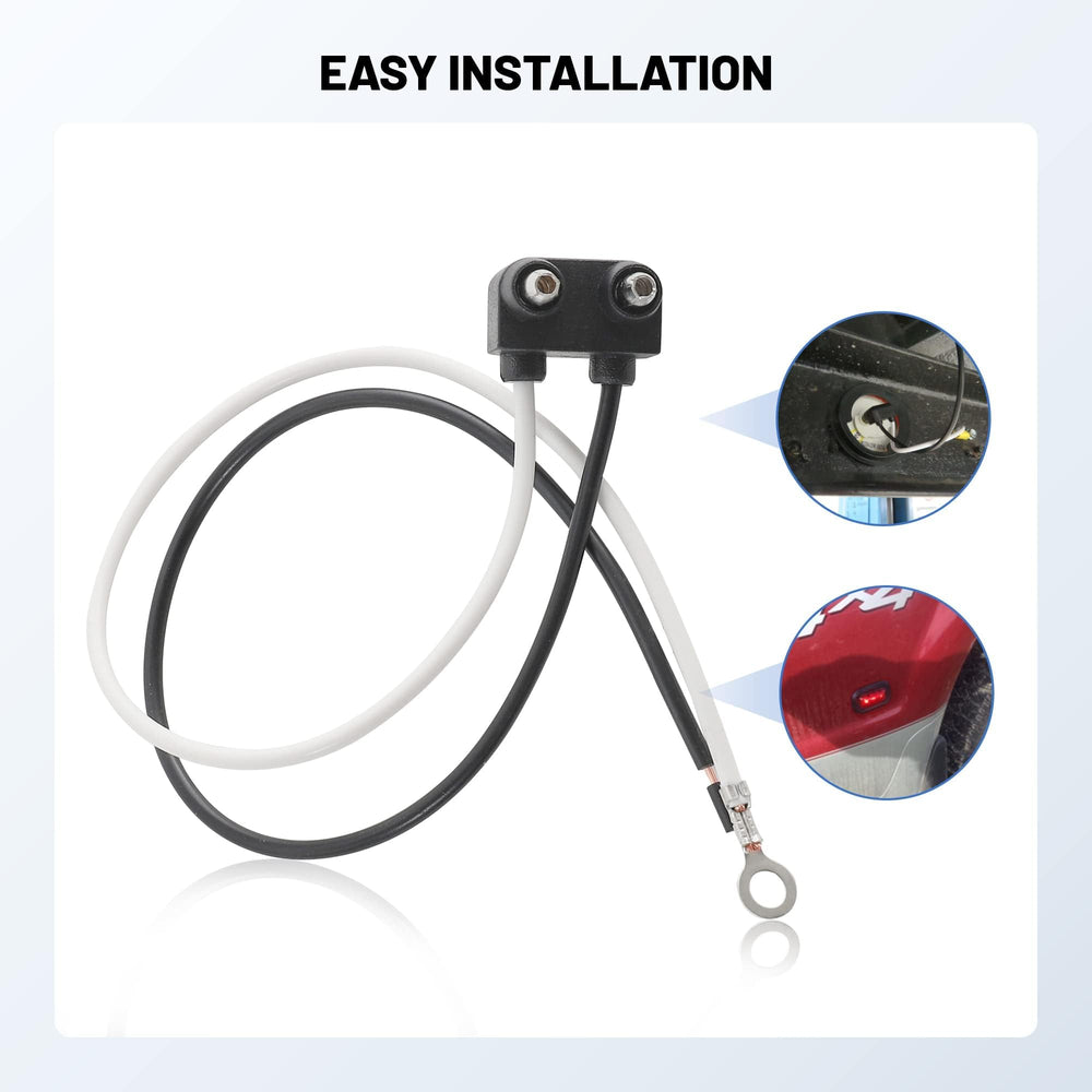 Oyviny side marker light wiring harness installed along a trailer.