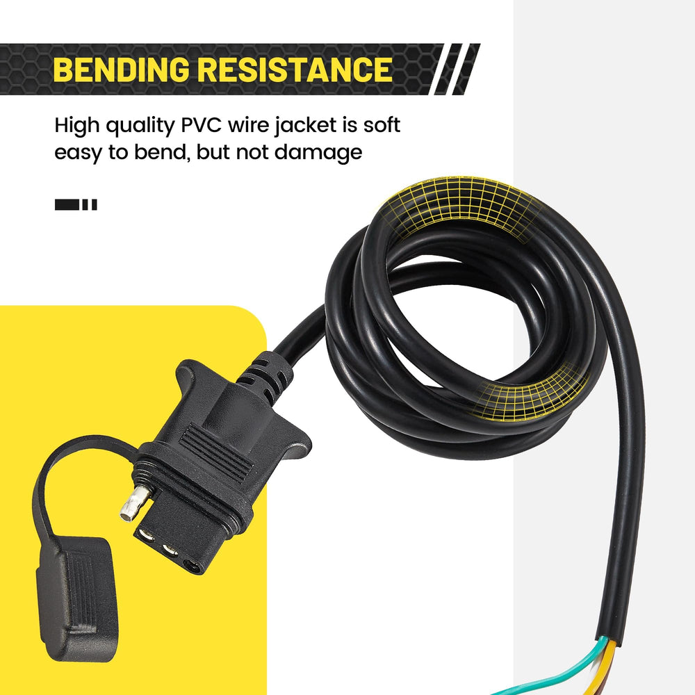 OyViny tailgate light bar connection for easy trailer hookups.