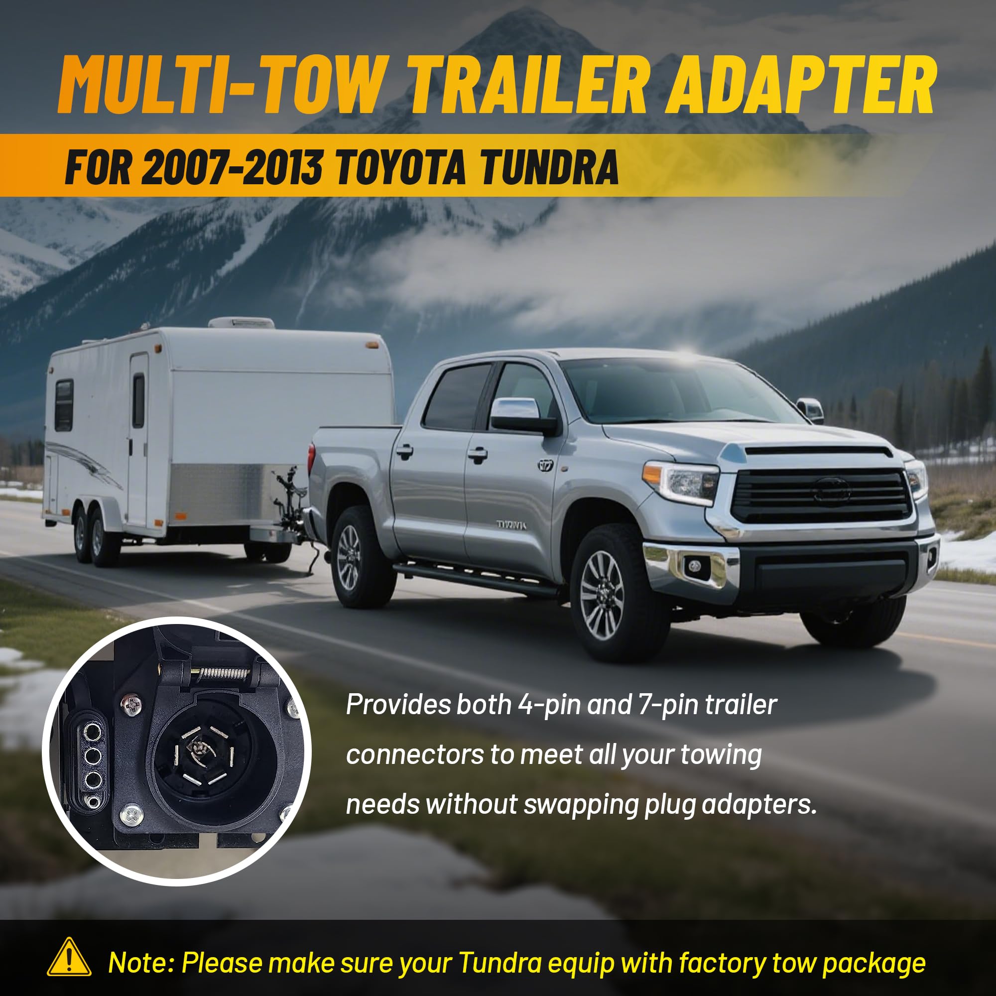 Oyviny dual-output connectors enable 4- and 7-pin trailer hookups in one plug