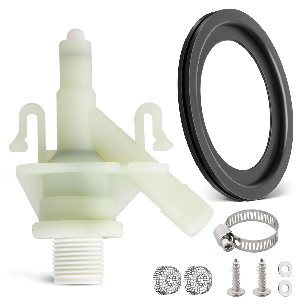 Oyviny upgraded RV toilet valve assembly shown for reliable flushing